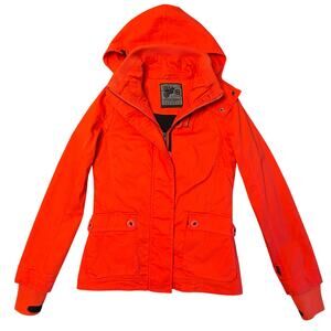 Fox Orange Utility Jacket with Hood